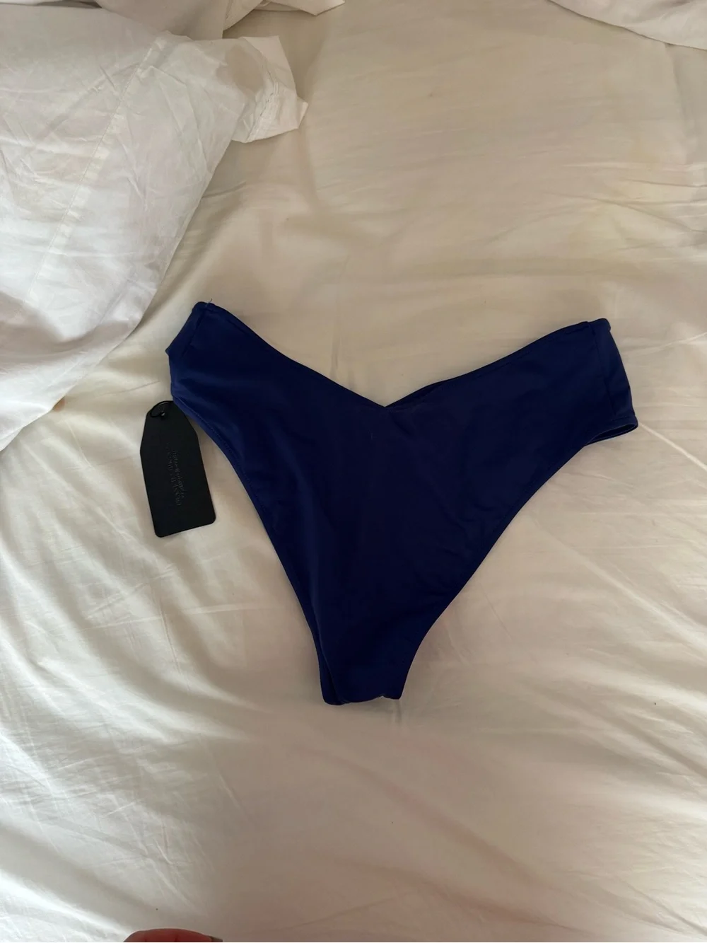 Frankie's Bikinis Navy Bikini Bottom - Solid Blue